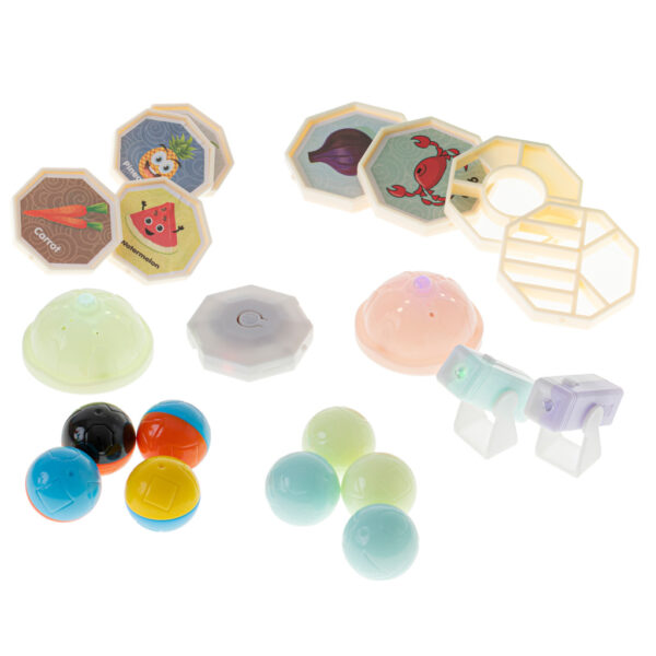 Klocki magnetyczne marble tor kulkowy swiecacy 75 elementow