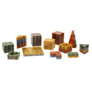 Klocki magnetyczne swiecace 124 el