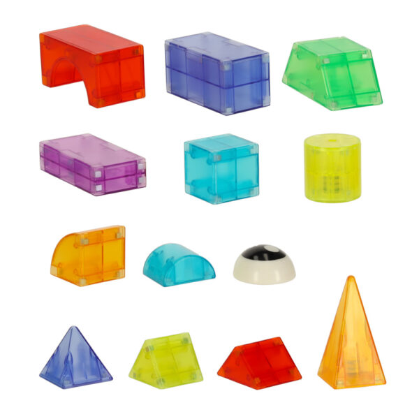 Klocki magnetyczne swiecace 134 el