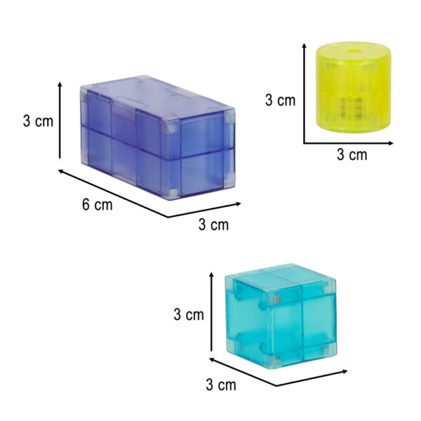 Klocki magnetyczne swiecace 134 el