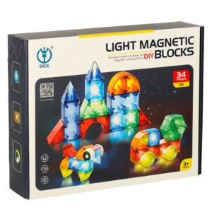 Klocki magnetyczne swiecace 32 el