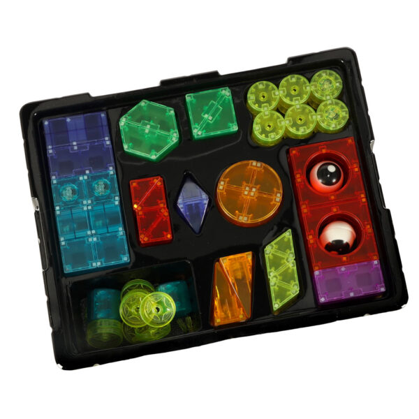 Klocki magnetyczne swiecace 64 el