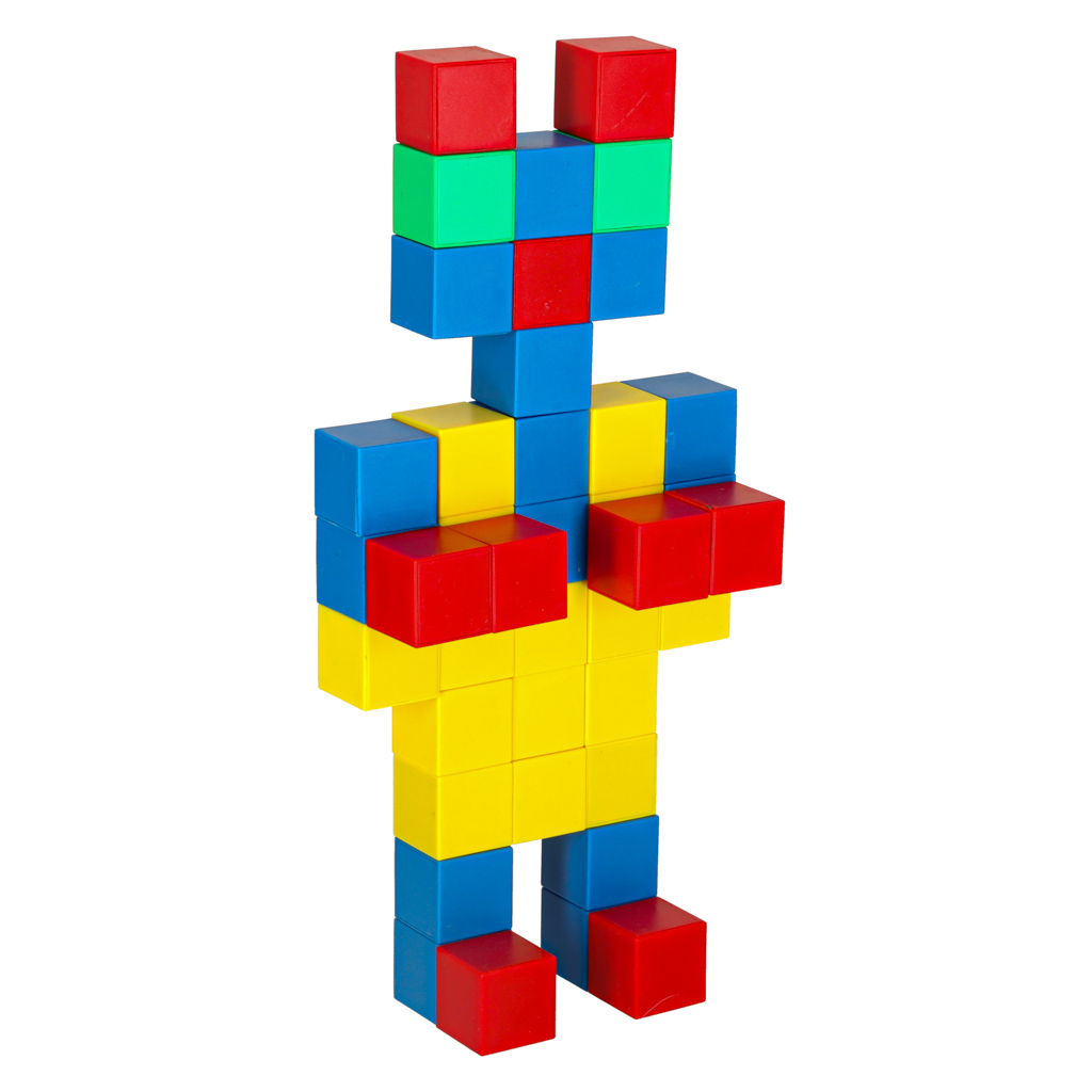 Klocki magnetyczne szescienne 64 el