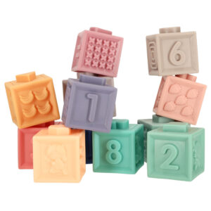 Klocki pilki sensoryczne miekkie edukacyjne 15 elementow