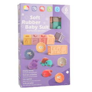 Klocki pilki sensoryczne miekkie edukacyjne 15 elementow