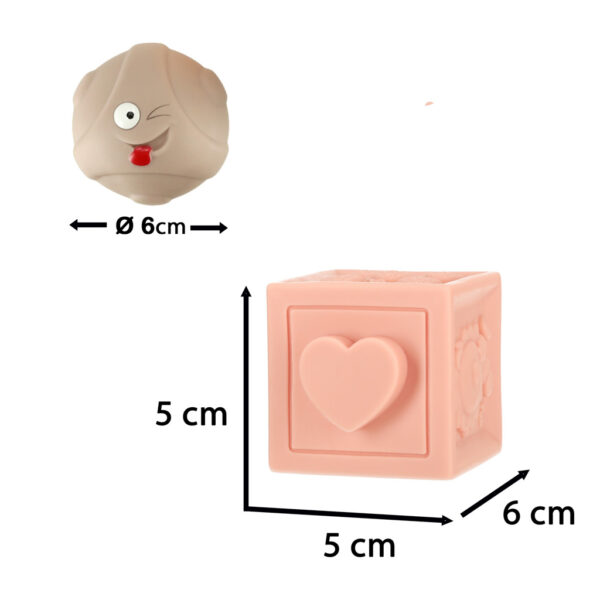 Klocki pilki sensoryczne miekkie edukacyjne 15 elementow