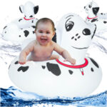 Kolko do plywania dla niemowlat kolo pontonik dla dzieci dmuchany z siedziskiem dalmatynczyk max 15kg 1 3lata