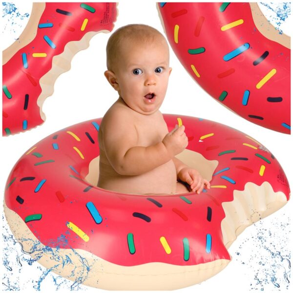 Kolko do plywania kolo dmuchane Donut rozowe 50cm max 20kg 3 6lat