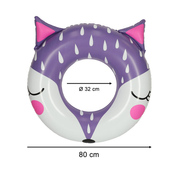 Kolko do plywania kolo dmuchane lisek 80cm max 60kg