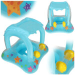 Kolo do plywania dmuchane pontonik z daszkiem max 24kg 3lata