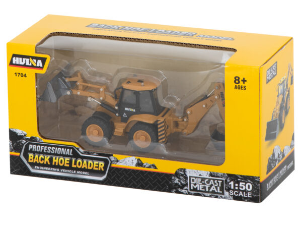 Koparka ladowarka spychacz z lyzka model z metalu Die Cast H toys