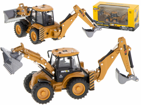 Koparka ladowarka spychacz z lyzka model z metalu Die Cast H toys