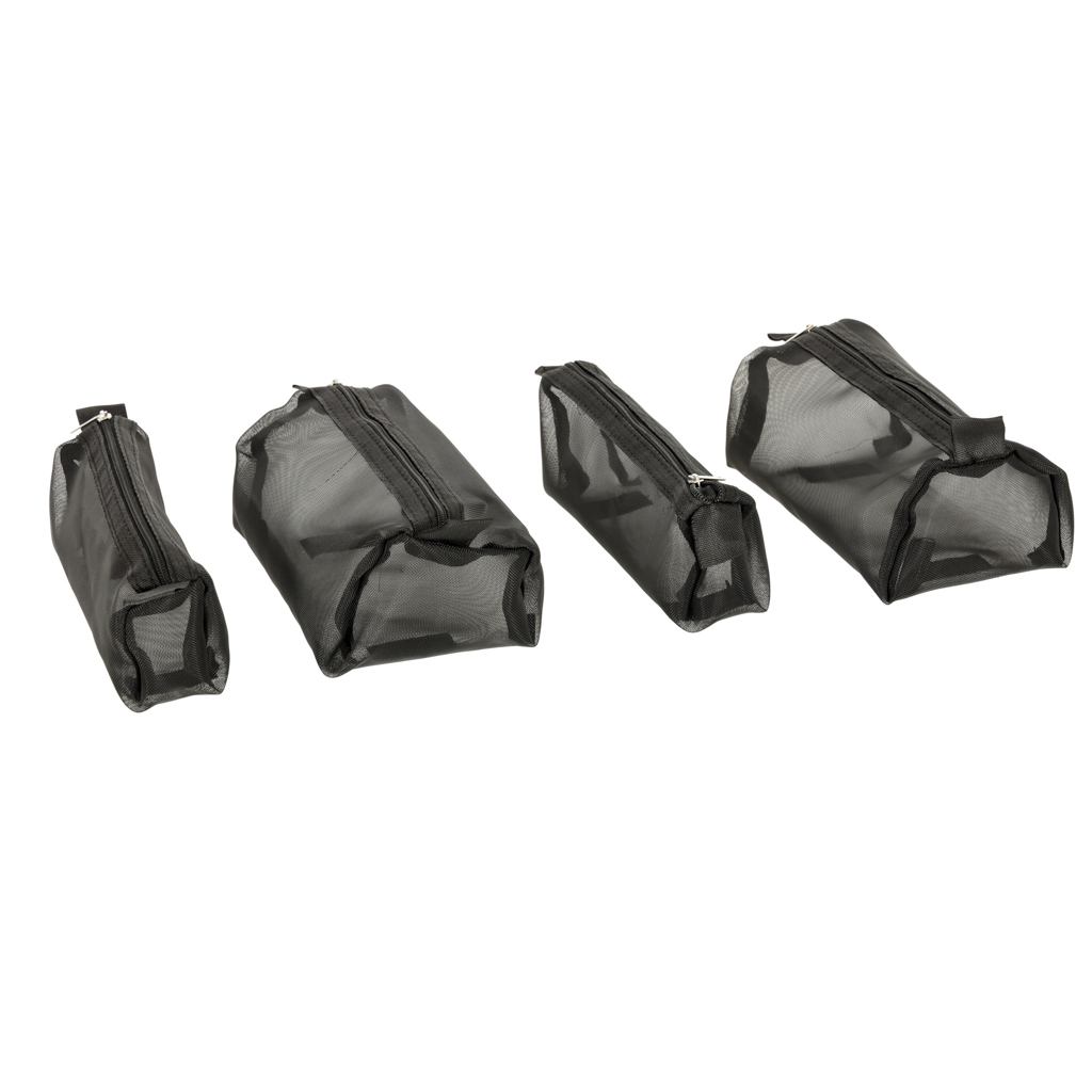 Kosmetyczka skladana podrozna wypinana zwijana 4w1 duza pojemnosc przenosna czarna