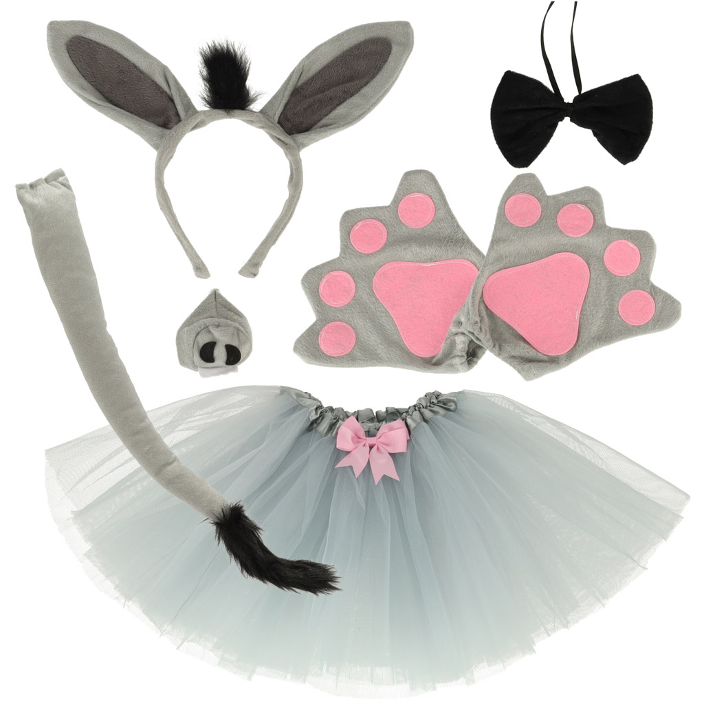 Kostium stroj osiolek spodniczka opaska 7 elementow