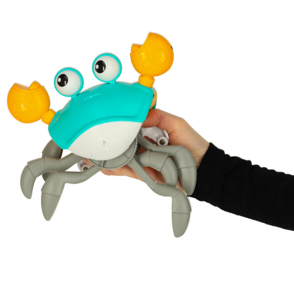 Krab pelzajacy interaktywny z dzwiekiem zielony