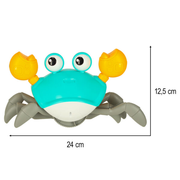Krab pelzajacy interaktywny z dzwiekiem zielony