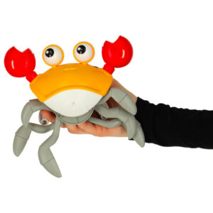 Krab uciekajacy pelzajacy czujnik interaktywna akumulator USB czerwony