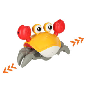 Krab uciekajacy pelzajacy czujnik interaktywna akumulator USB czerwony
