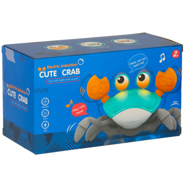 Krab uciekajacy pelzajacy czujnik interaktywna akumulator USB czerwony