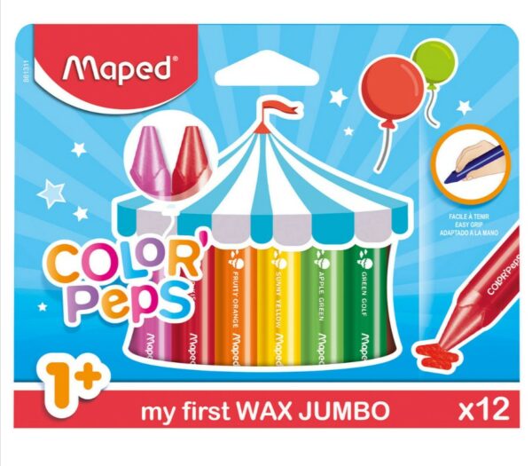 Kredki swiecowe Jumbo Colorpeps 12 szt Kredki swiecowe Jumbo Colorpeps 12 szt