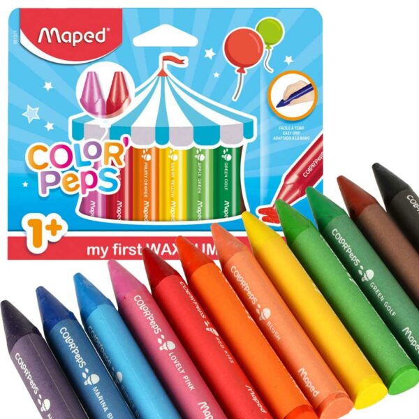 Kredki swiecowe dla malych dzieci 1 Maped 12 kolorow