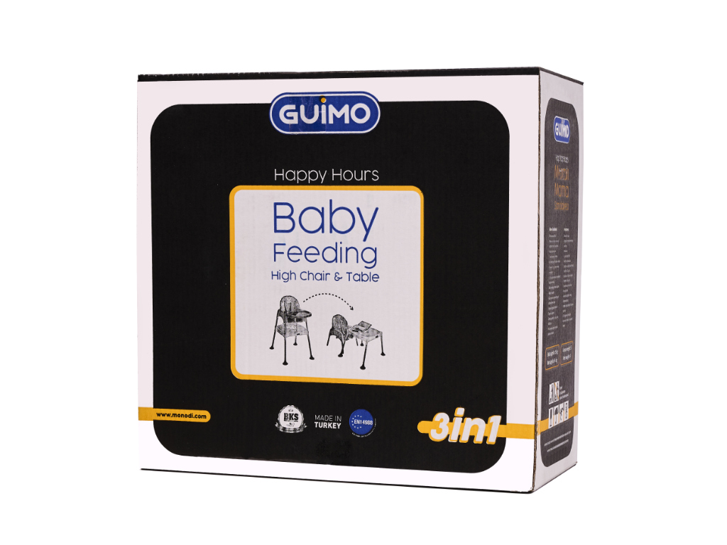 Krzeselko do karmienia stoliczek 3w1 gwiazdy