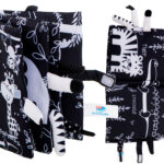 Ksiazeczka sensoryczna miekka ogony zwierzat safari