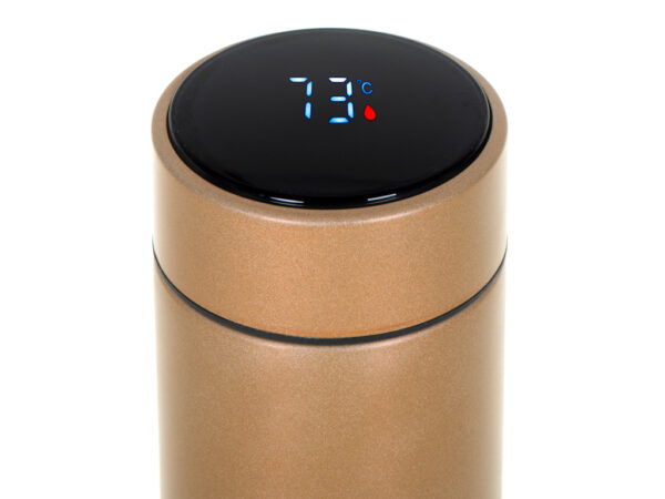 Kubek termiczny termos smart LED 500ml zloty