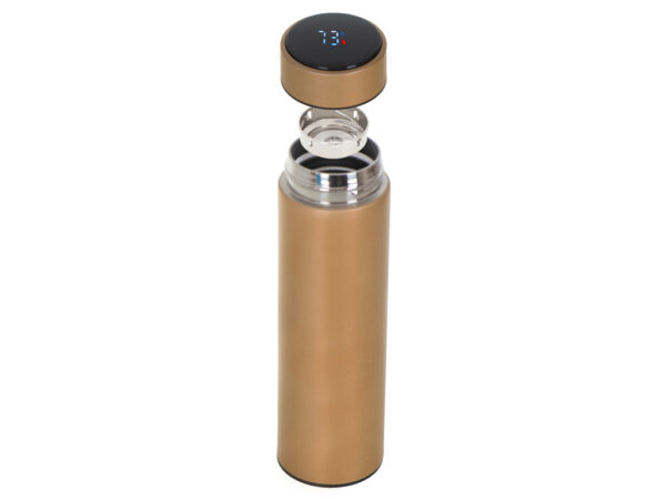 Kubek termiczny termos smart LED 500ml zloty
