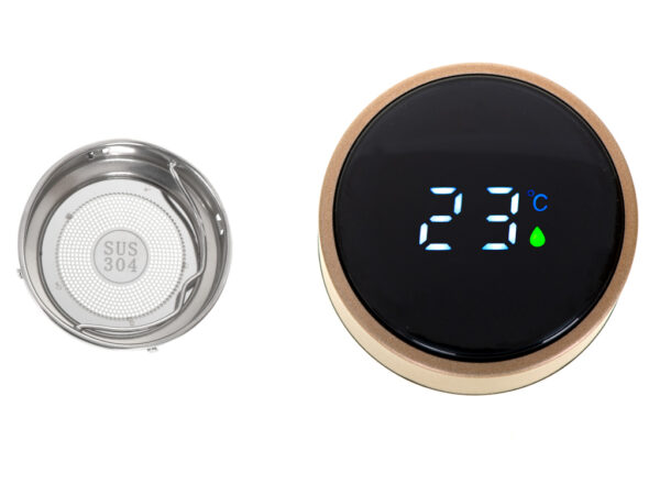 Kubek termiczny termos smart LED 500ml zloty