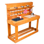 Kuchnia blotna ogrodowa na podworko z akcesoriami drewniana