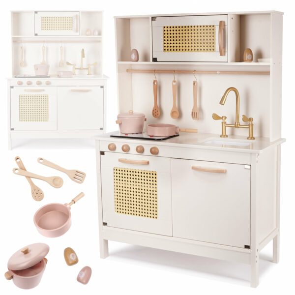 KX6284 Holzküche MDF Retro mit Boho -Zubehör KX6284 Holzküche MDF Retro mit Boho -Zubehör