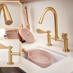 KX6284 Holzküche MDF Retro mit Boho -Zubehör
