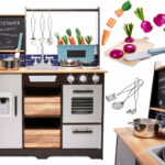 KX6286 Kuchnia drewniana MDF z akcesoriami LOFT 96cm