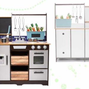 KX6286 Kuchnia drewniana MDF z akcesoriami LOFT 96cm