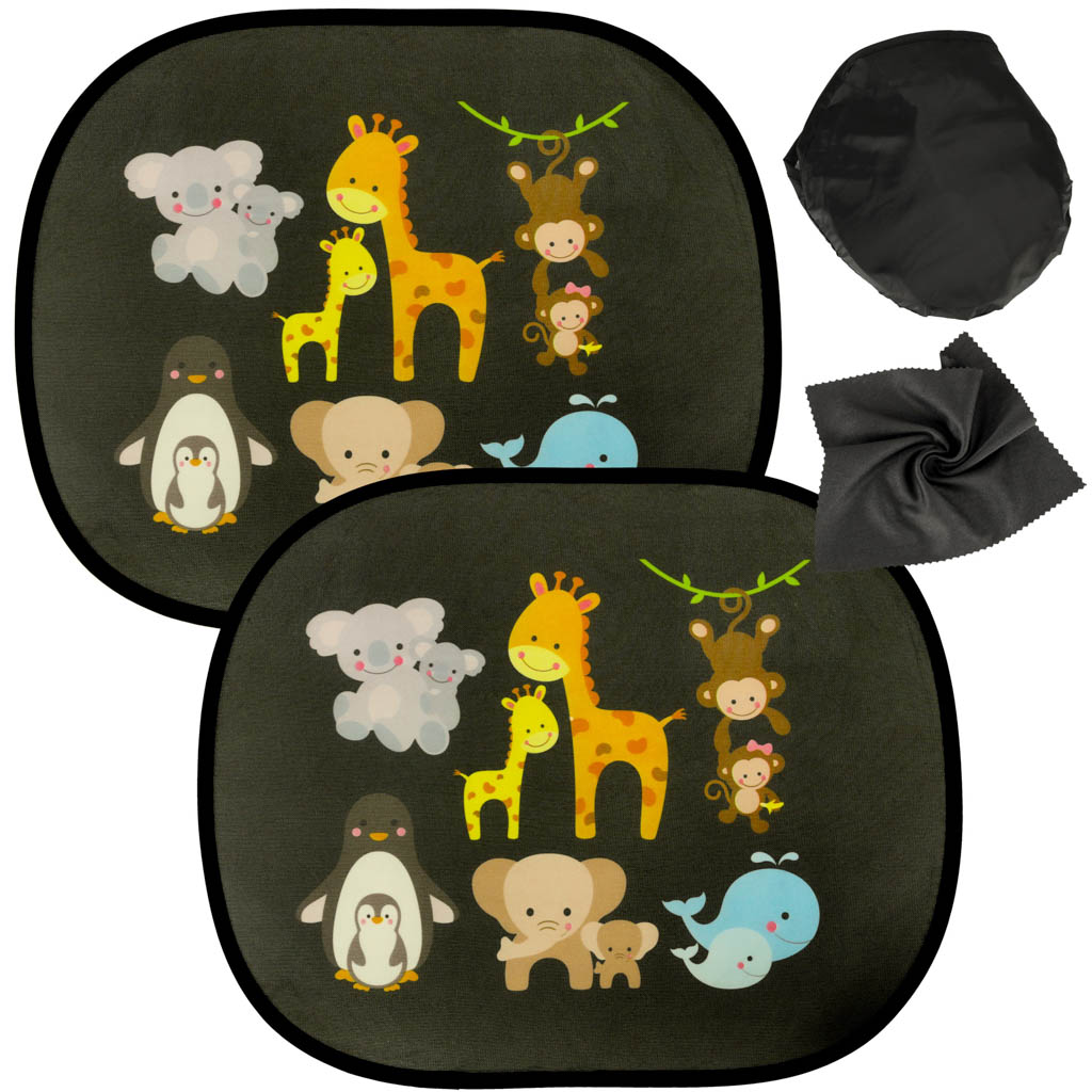 Kurtyna statyczna przeciwsloneczna oslona okna samochodu malpka