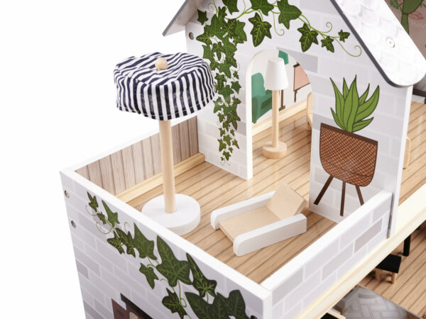 LULILO Domek dla lalek drewniany apartament Ikonka boho