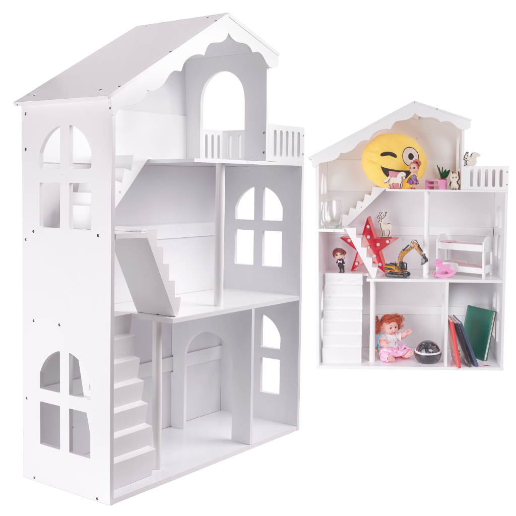 LULILO Polka regal domek na ksiazki zabawki 2w1 CALLA 116cm XXL