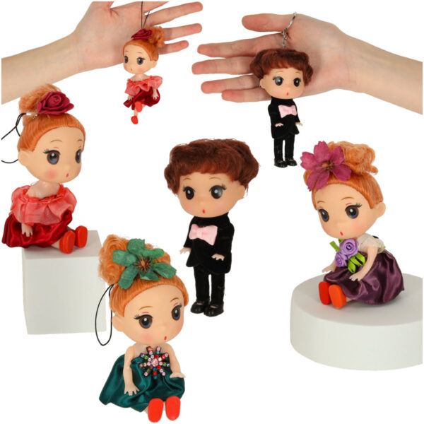 Lalka lalki do domku dla lalek 3 dziewczynki 1 chlopczyk zestaw 4szt 12cm Lalka lalki do domku dla lalek 3 dziewczynki 1 chlopczyk zestaw 4szt 12cm
