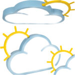 Lampa LED sufitowa plafon do pokoju dzieciecego sciemniana LUMELA pilot chmurka niebieska