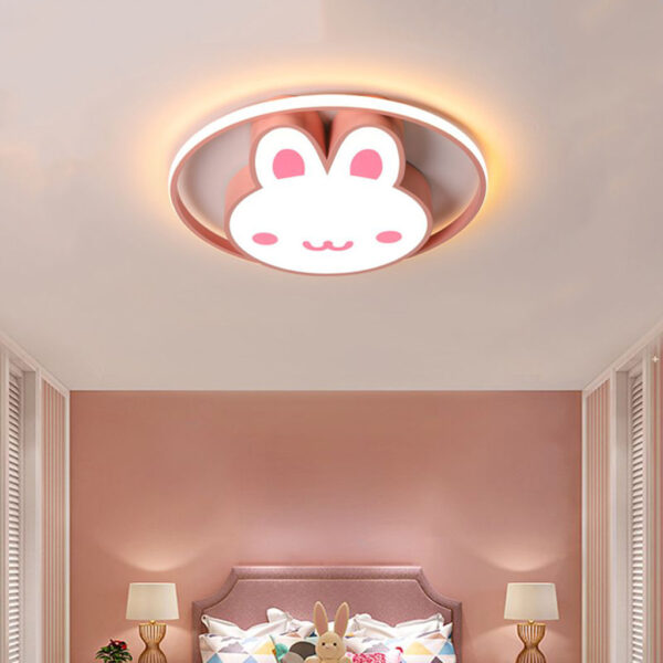 Lampa LED sufitowa plafon do pokoju dzieciecego sciemniana LUMELA pilot kroliczek