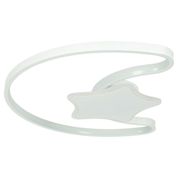 Lampa LED sufitowa plafon do pokoju dzieciecego sciemniana LUMELA pilot ksiezyc biala