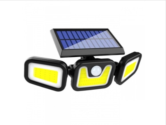 Lampa solarna potrojna czujnik ruchu i zmierzchu