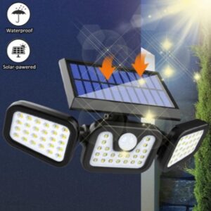 Lampa solarna potrojna czujnik ruchu i zmierzchu