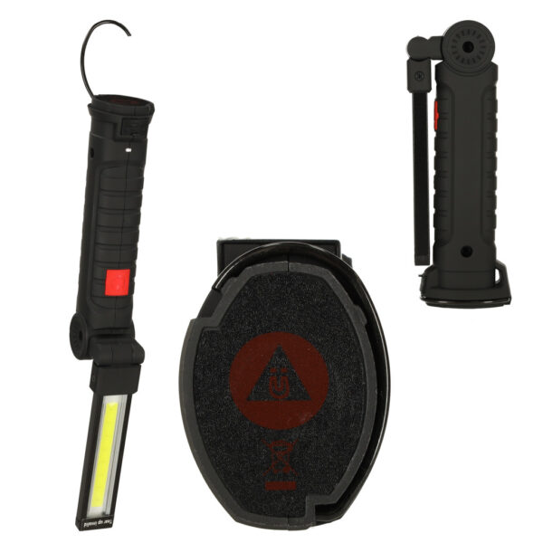 Lampa warsztatowa latarka USB 5 trybow magnes hak akumulator 1200 mAh 200 lm KAFUWELL