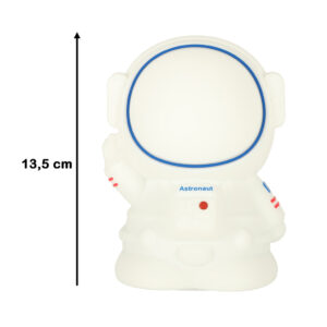 Lampka nocna dla dzieci silikonowa 8 LED USB biala astronauta