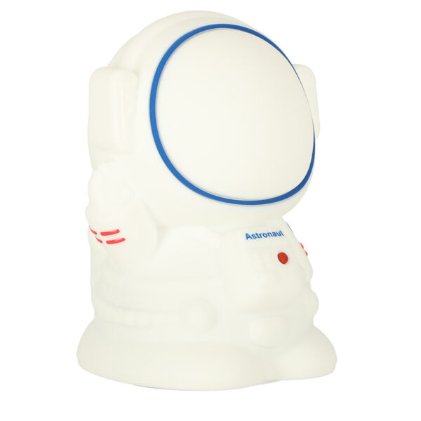 Lampka nocna silikonowa biala astronauta