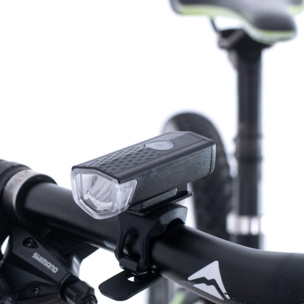 Lampka rowerowa LED zestaw tyl przod USB