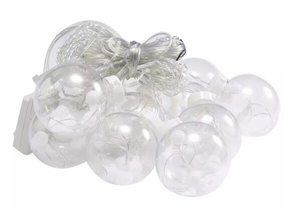 Lampki LED kurtyna kule wiszace 3m 108LED multikolor