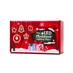 Lampki LED kurtyna z obrazkami w choinkach 3m